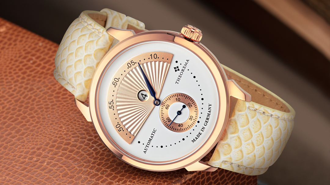 Made in Germany Istanbul by Theorema an automatic watch for men with rose case