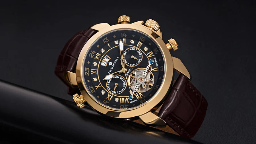 All classical watch with full calendar the Marco Polo Theorema collection by Theorema