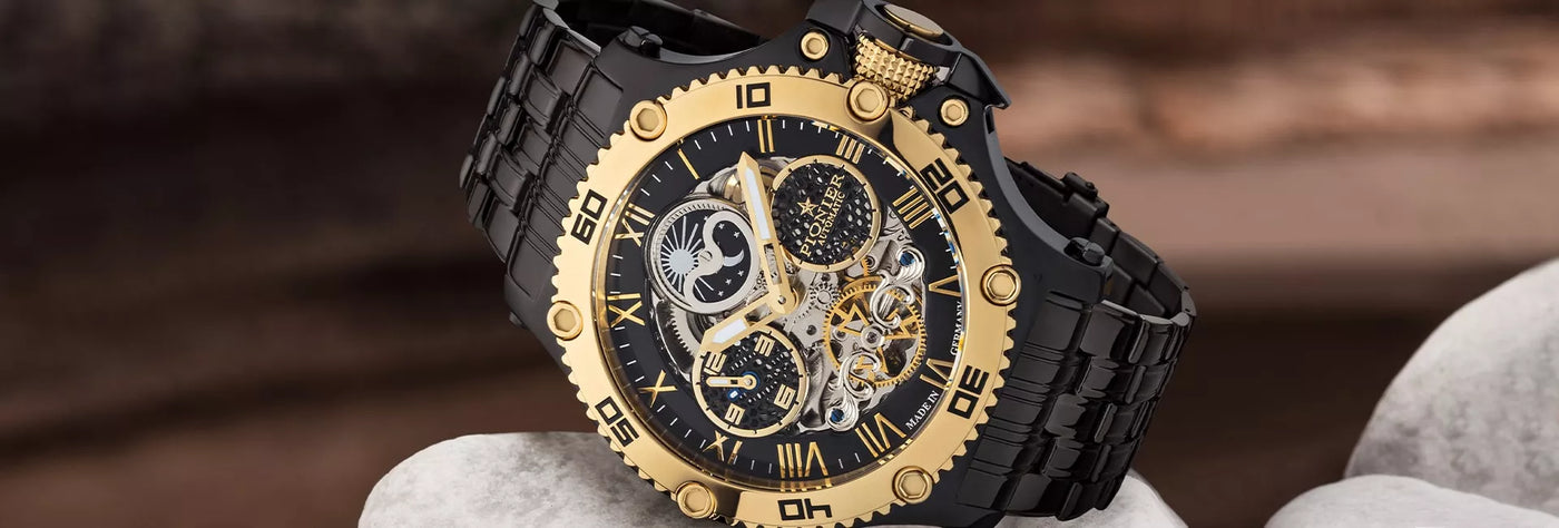 The dual time automatic Hawaii Pionier collection is not only fashionable, but highly practical.
