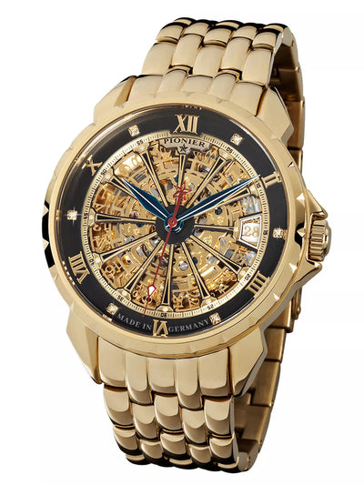 Frontal view of the London Diamonds collection a gentleman's watch.