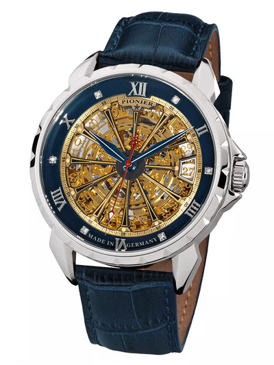 Frontal view of the London Diamonds collection a gentleman's timepiece.