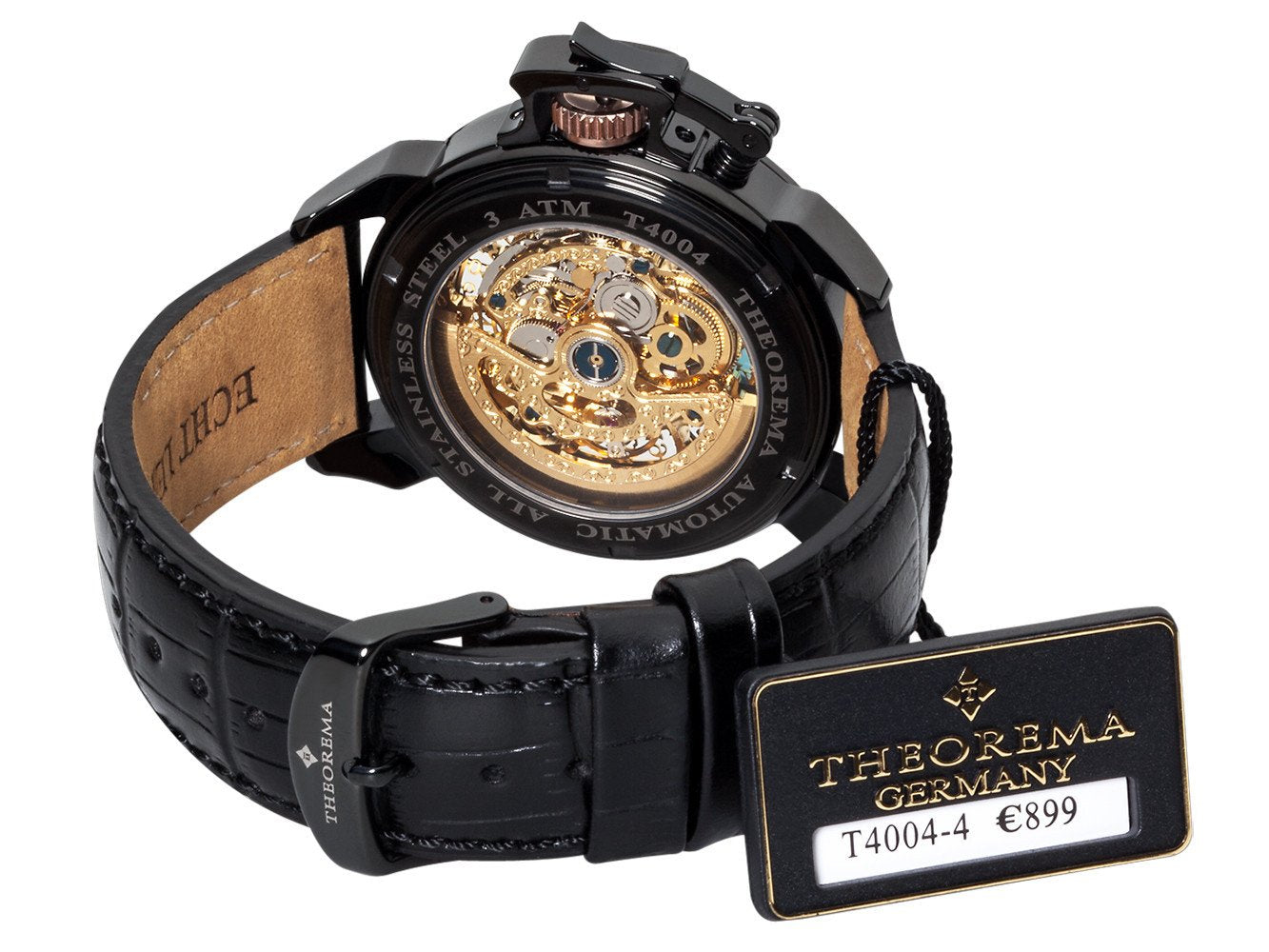 Newton Theorema GM4004-4 | BLACK | HANDMADE GERMAN WATCHES - Tufina Official