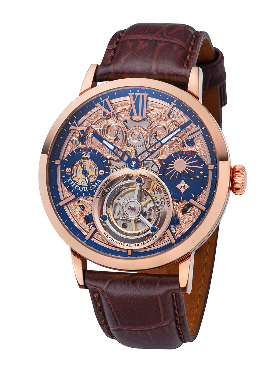 Limited Edition. Zürich Tourbillon by Theorema Germany - GM-901-4 |Rose| Handmade
