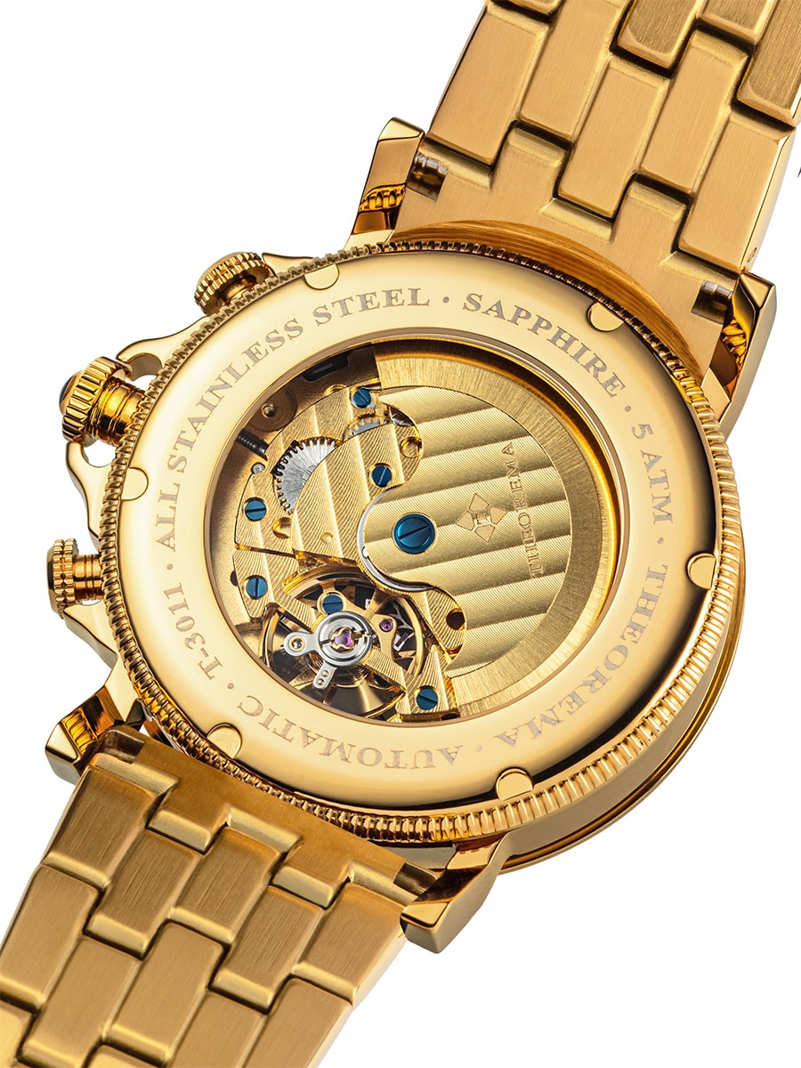 Automatic movement all stainless steel with sapphire glass 5 ATM by Theorema.