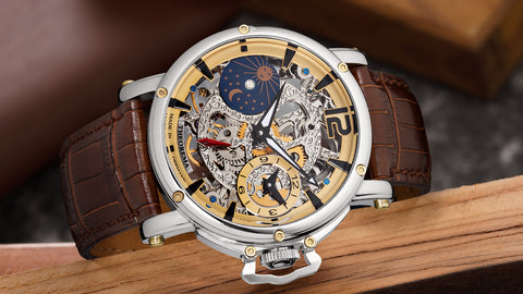 Photo showing Copacabana Theorema from Tufina Luxury Watches which are Handmade in Germany.